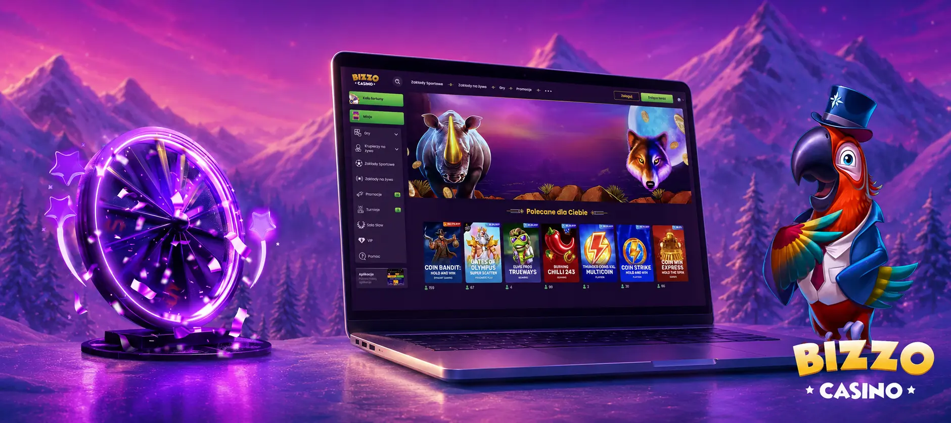 Gry dostępne w Bizzo Casino