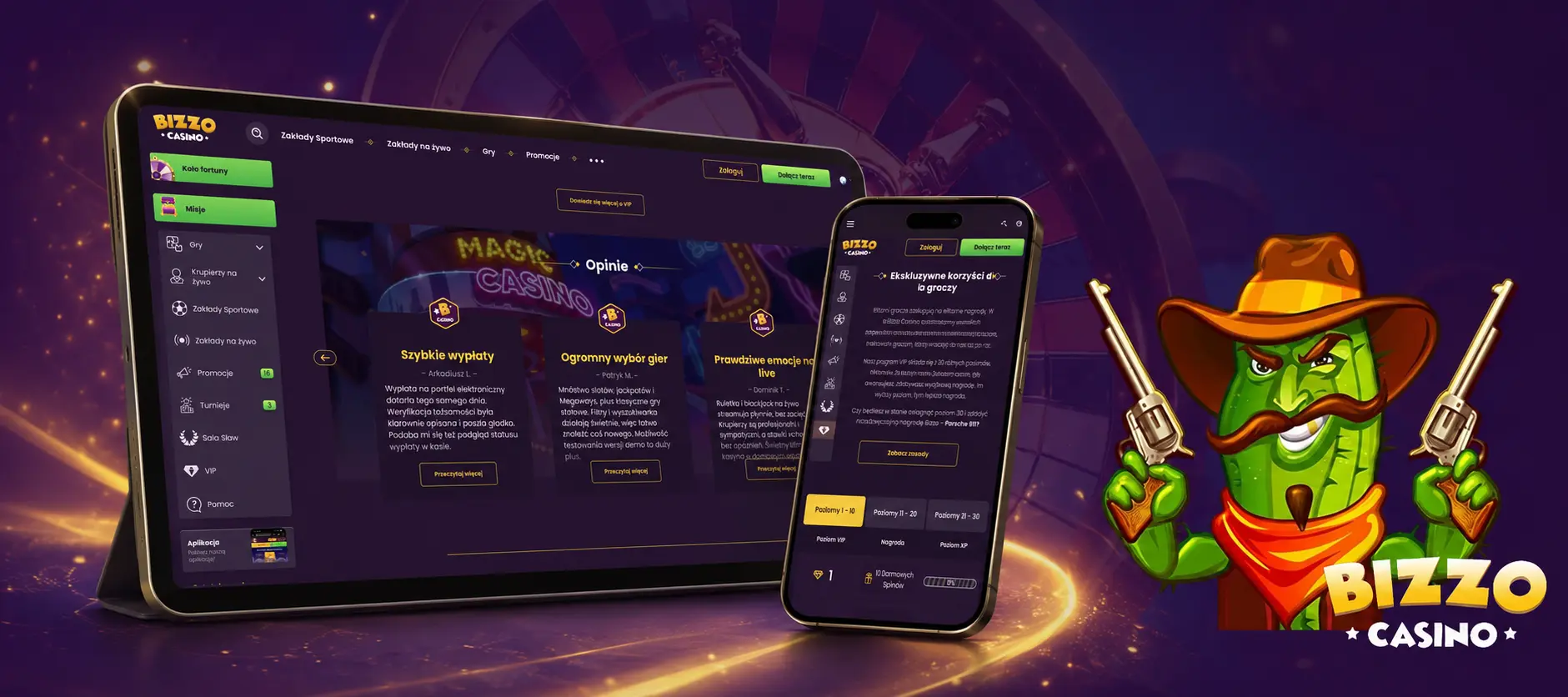 Jak dołączyć do gier na żywo Bizzo Casino