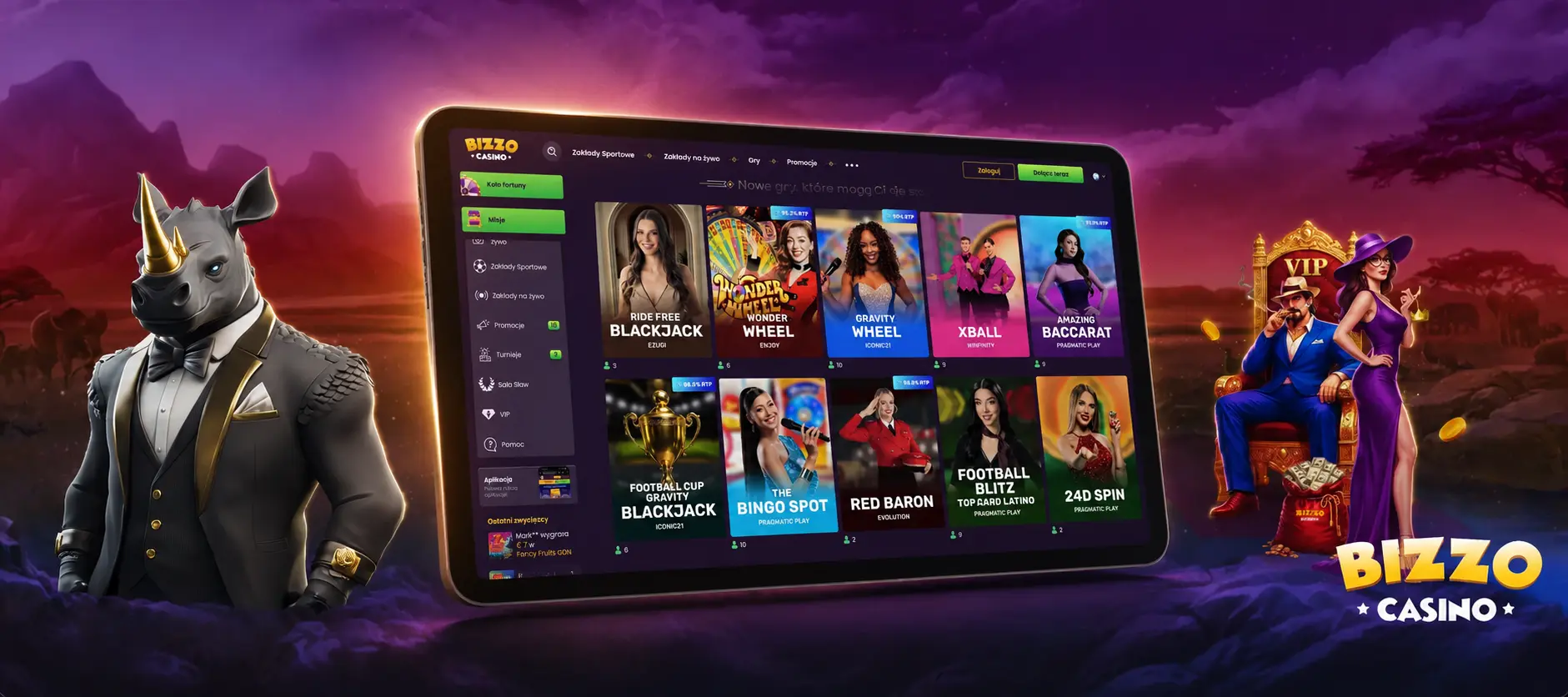 Jak zalogować się do Bizzo Casino