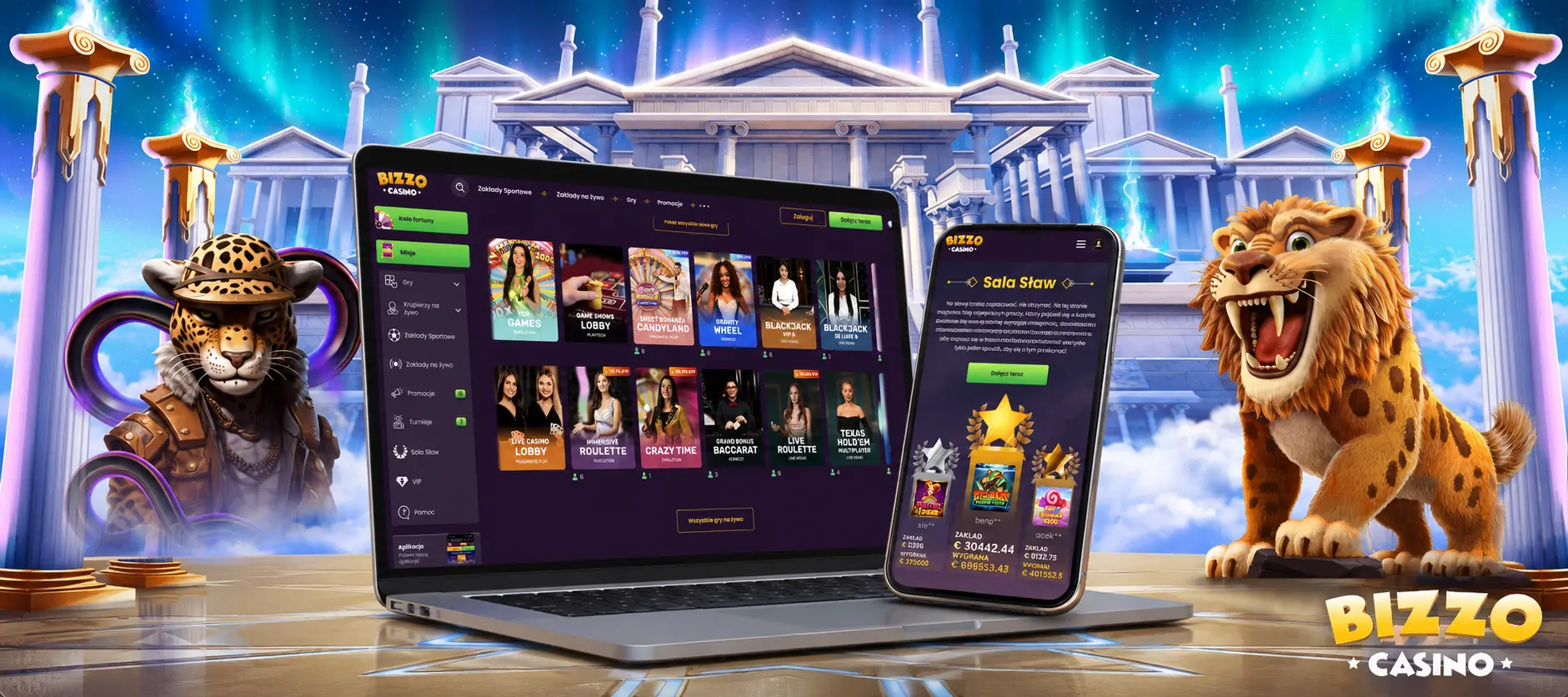 Rejestracja i logowanie w Bizzo Casino